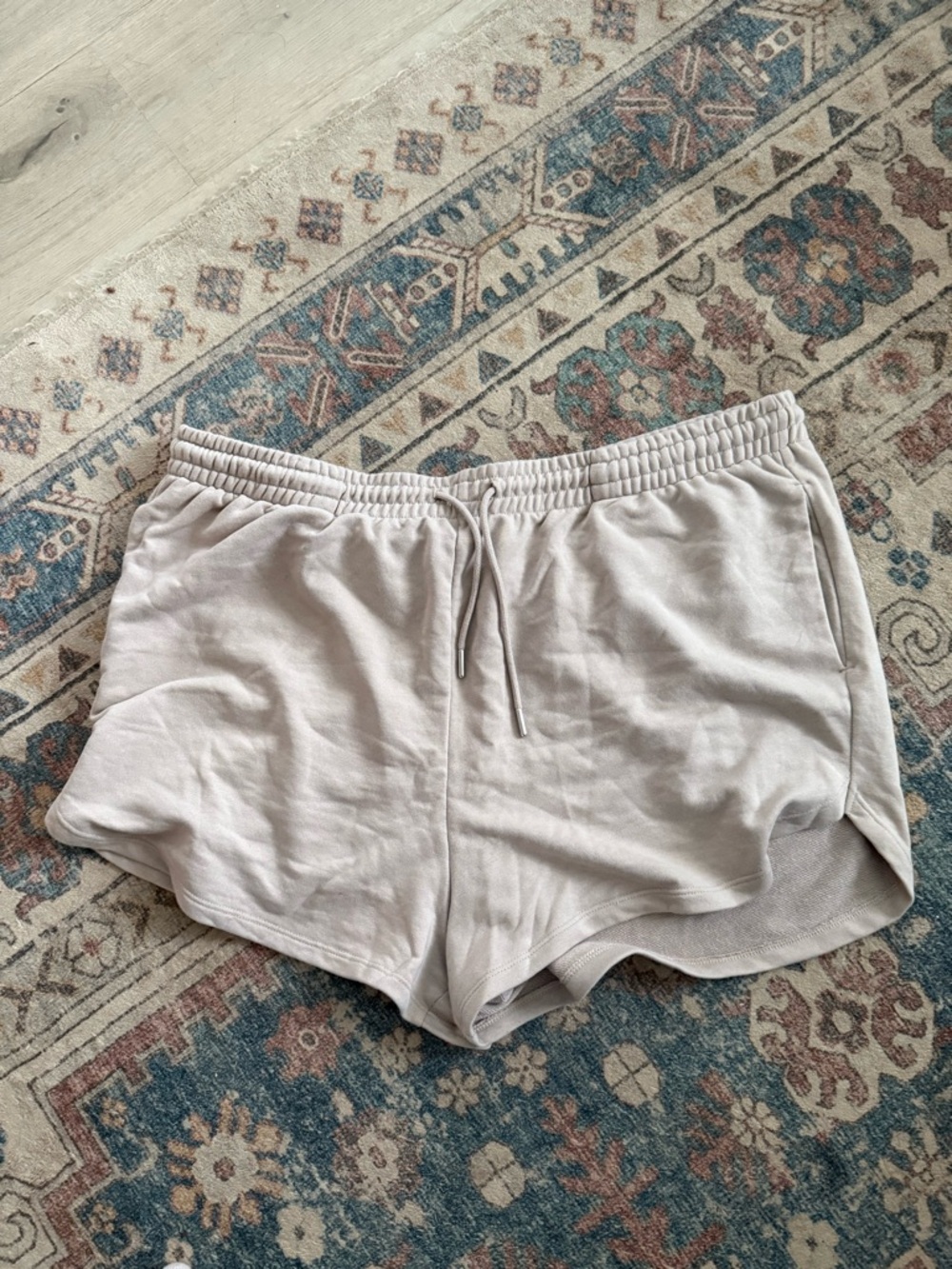 H&M Women's Light Beige Athletic Lounge Shorts